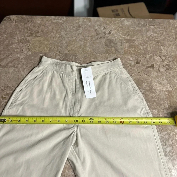 Y2K Barrel cargo capri pants,Light cream ,vtg, NWT, Velcro pocket,PRIVATE MEMBER - Picture 13 of 14